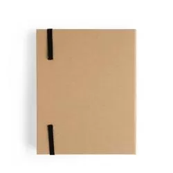 Bloco Caderneta Capa Ecológica Sem Pauta 5 canetas Personalizado Barato