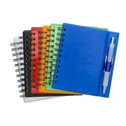 Bloco Caderneta Capa Plástica Com Pauta Personalizado Barato