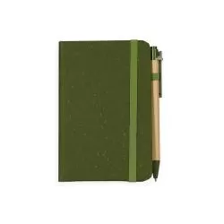 Bloco Caderneta Palha de Trigo com Caneta Personalizado Barato