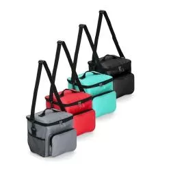 Bolsa Térmica com Bolso Frontal e Bolsos Laterais Personalizada 