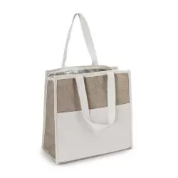 Bolsa Térmica em Algodão e Juta Sintética Personalizada Barato