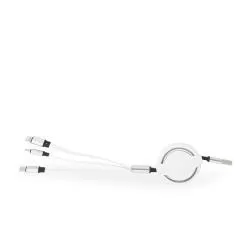 Cabo USB Retrátil 3 em 1 Personalizado Barato