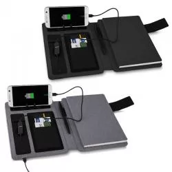 Caderno Carregador Portátil Power Bank 4000 mAh Personalizado Barato