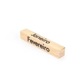 Calendário Permanente Madeira Personalizado Barato