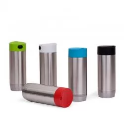 Caneca Metal com Tampa com Vedação Personalizada Barato