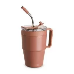 Caneca Térmica com Tampa e Canudo Personalizada Barato