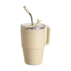 Caneca Térmica com Tampa e Canudo Personalizada Barato