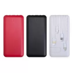 Carregador Portátil Power Bank 10.000mAh com Lanterna e Multissaídas Personalizado Barato