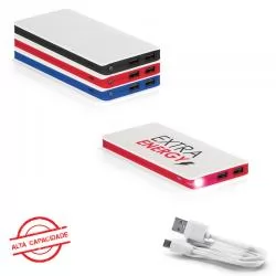 Carregador Porttil Power Bank USB 11000 mAh Personalizado Barato