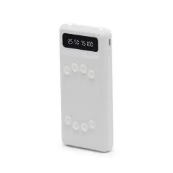 Carregador Power Bank 10.000mAh com Lanterna e Multissaídas Personalizado Barato