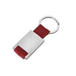 Chaveiro de metal retangular e Nylon Personalizado Barato