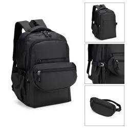 Conjunto Mochila e Pochete Couro Sintético Personalizado 