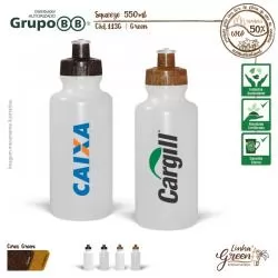 Garrafa Squeeze Ecolgico com Tampa Rosquevel Personalizada 