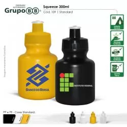 Garrafa Squeeze Plástico com Tampa Rosqueável Personalizada Barato