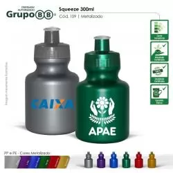 Garrafa Squeeze Plástico com Tampa Rosqueável Personalizada Barato