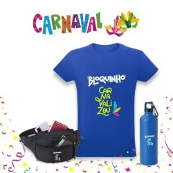 Kit Carnaval e Copa do Mundo/ Vai Brasil 3 peças Personalizado Barato