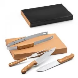 Kit churrasco 4 Peças Personalizado Barato