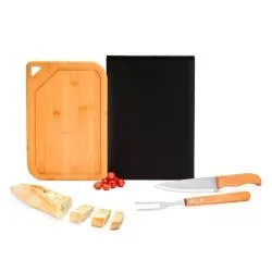 KIT Churrasco em Bambu 3 Peças Personalizado 