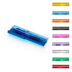 Kit Estojo Com Caneta Plástico Personalizado Barato