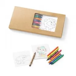 Kit para pintar em caixa de cartão Giz e Cartões para pintar Personalizado 