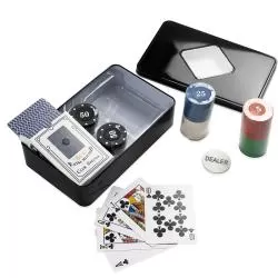 Kit Poker com 80 Fichas Personalizado Barato