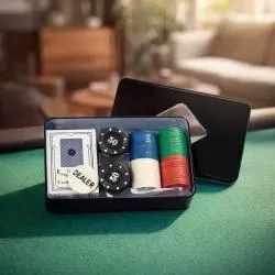 Kit Poker com 80 Fichas Personalizado Barato