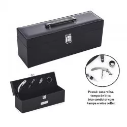 Kit Vinho 4 Peças Personalizado Barato