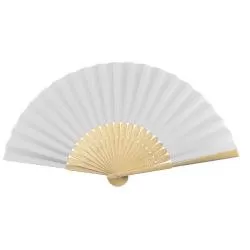 Leque de Papel com Detalhe em Plástico Personalizado Barato
