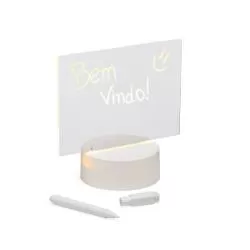 Luminária Led de Mesa Tela Acrílica 3D para Lembrete Personalizada Barato