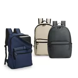 Mochila com Porta Notebook em Couro Sintético Personalizada 