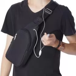 Mochila de Ombro com Sada para Fone Personalizada Barato