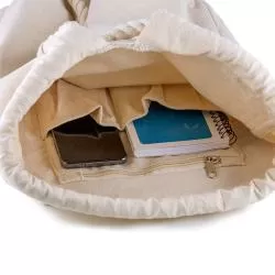Mochila Saco Algodão Cru Personalizada Barato