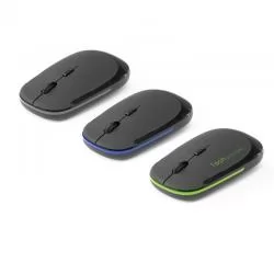 Mouse Wireless 2.4G em ABS com Acabamento Emborrachado Personalizado 