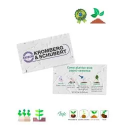 Papel Semente Retângular Personalizado Barato