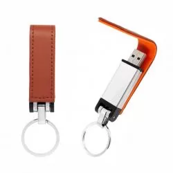 Pen Drive Couro 4GB Personalizado Barato