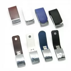 Pen Drive Couro 8GB Personalizado Barato