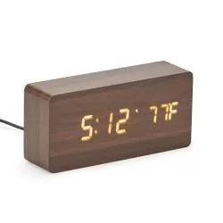 Relógio de Mesa de Madeira Com LED Personalizado Barato
