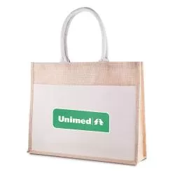 Sacola Algodão e Juta 220g/m² Personalizada Barato