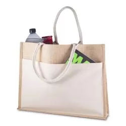 Sacola Algodão e Juta 220g/m² Personalizada Barato